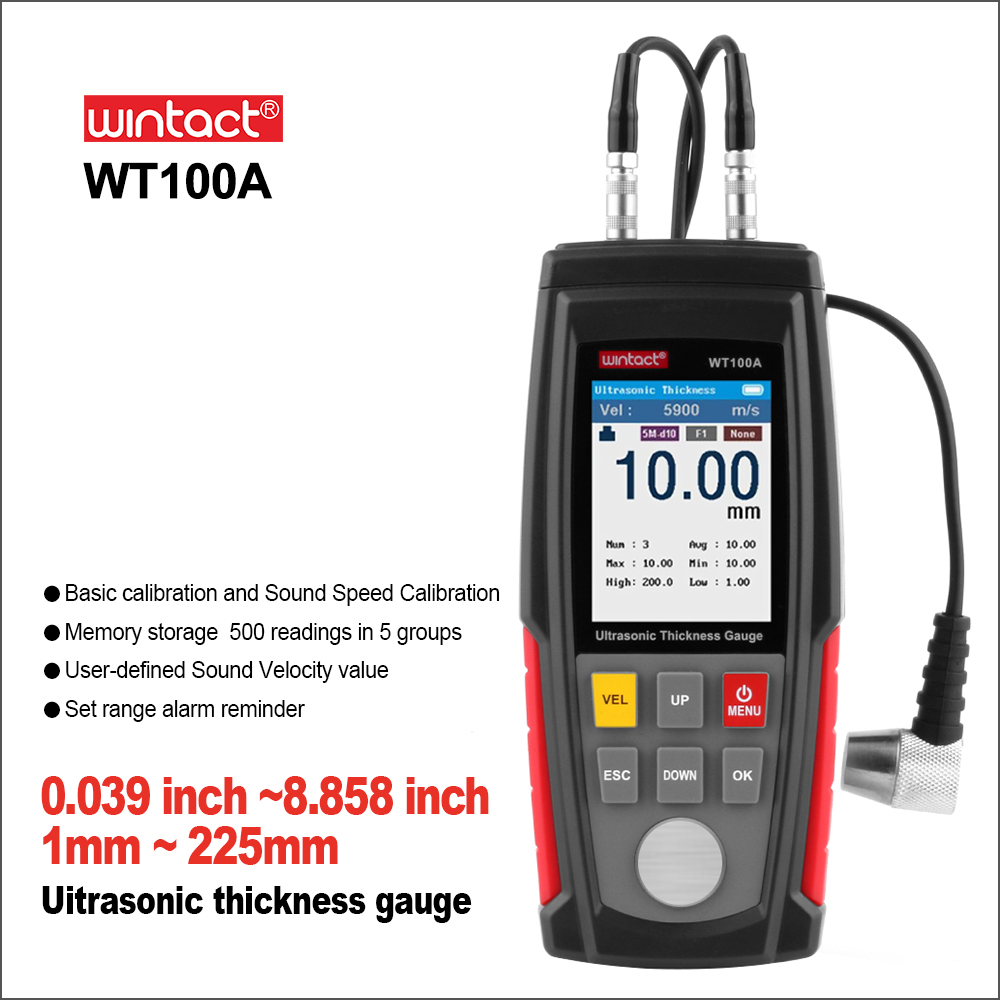 Paint Thickness Gauge - WINTACT Digital Ultrasonic Car Paint Thickness