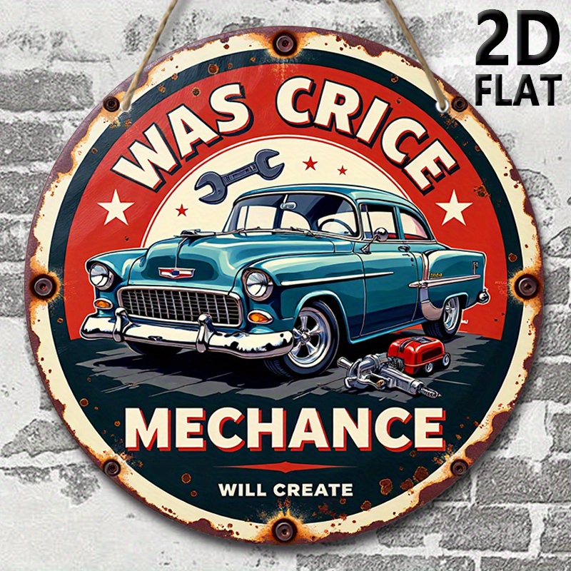 2D plane, retro auto repair sh - Auto Repair Shop Logo recension och pris