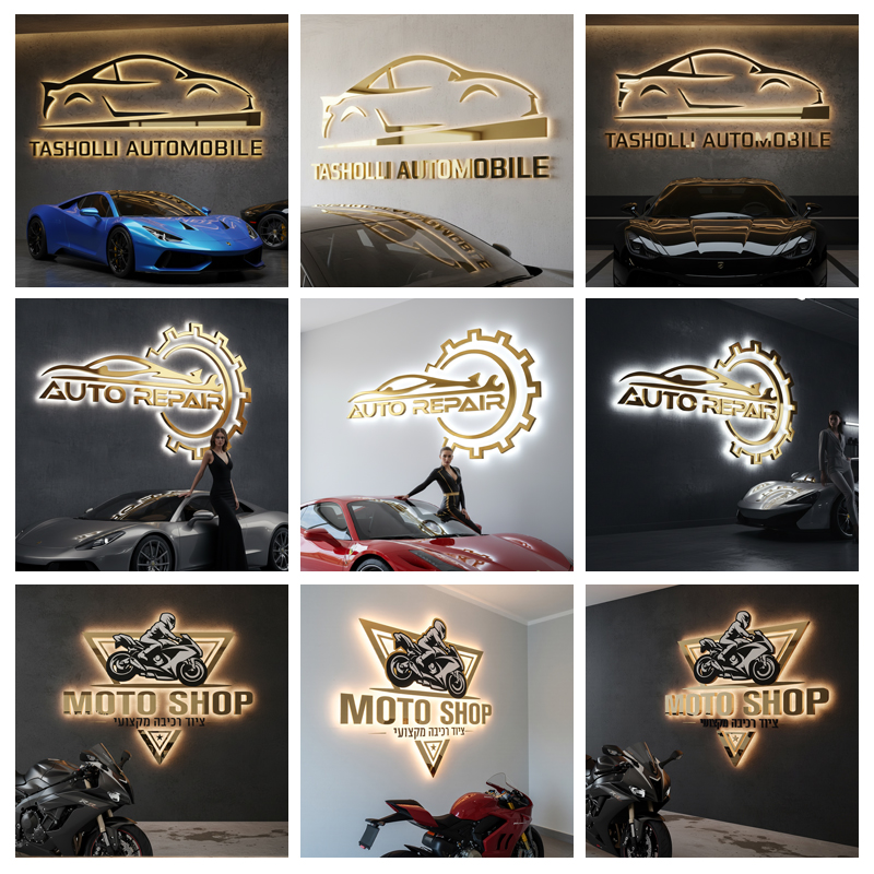 Custom 3D Backlit Metal Letter - Auto Repair Shop Logo recension och pris