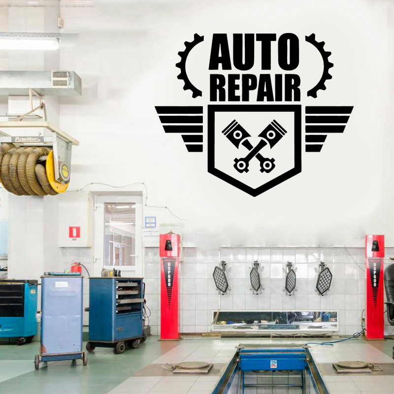 Auto Repair Wall Decal Car Ser - Auto Repair Shop Logo recension och pris