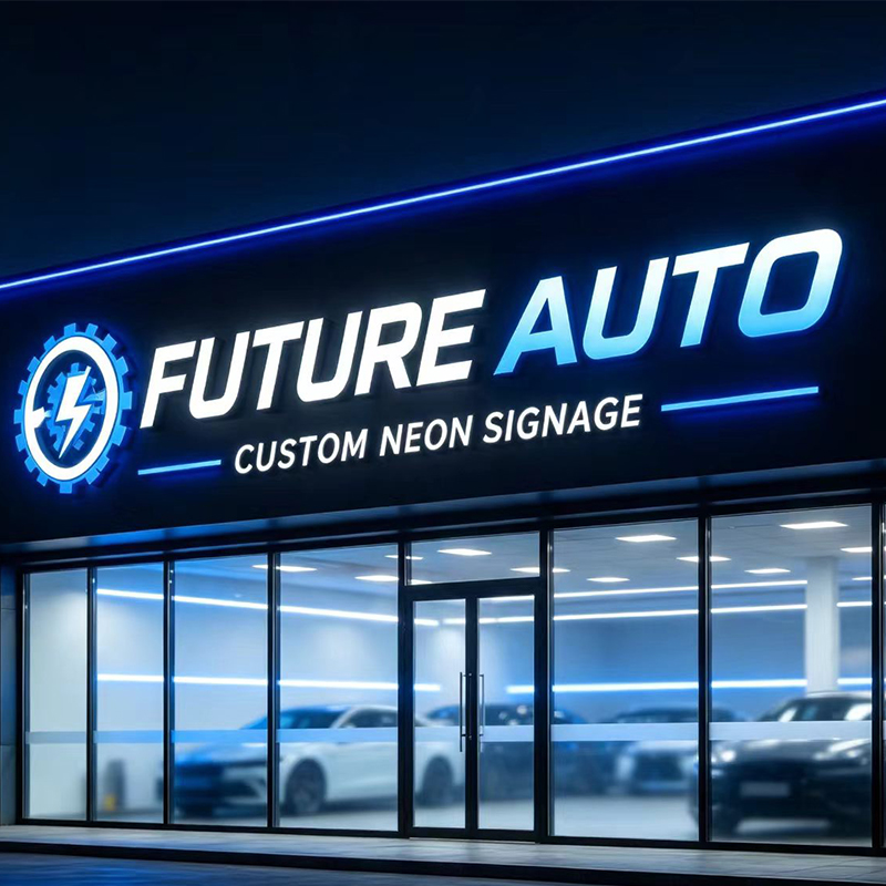 3D Custom LED Illuminated Lett - Auto Repair Shop Logo recension och pris