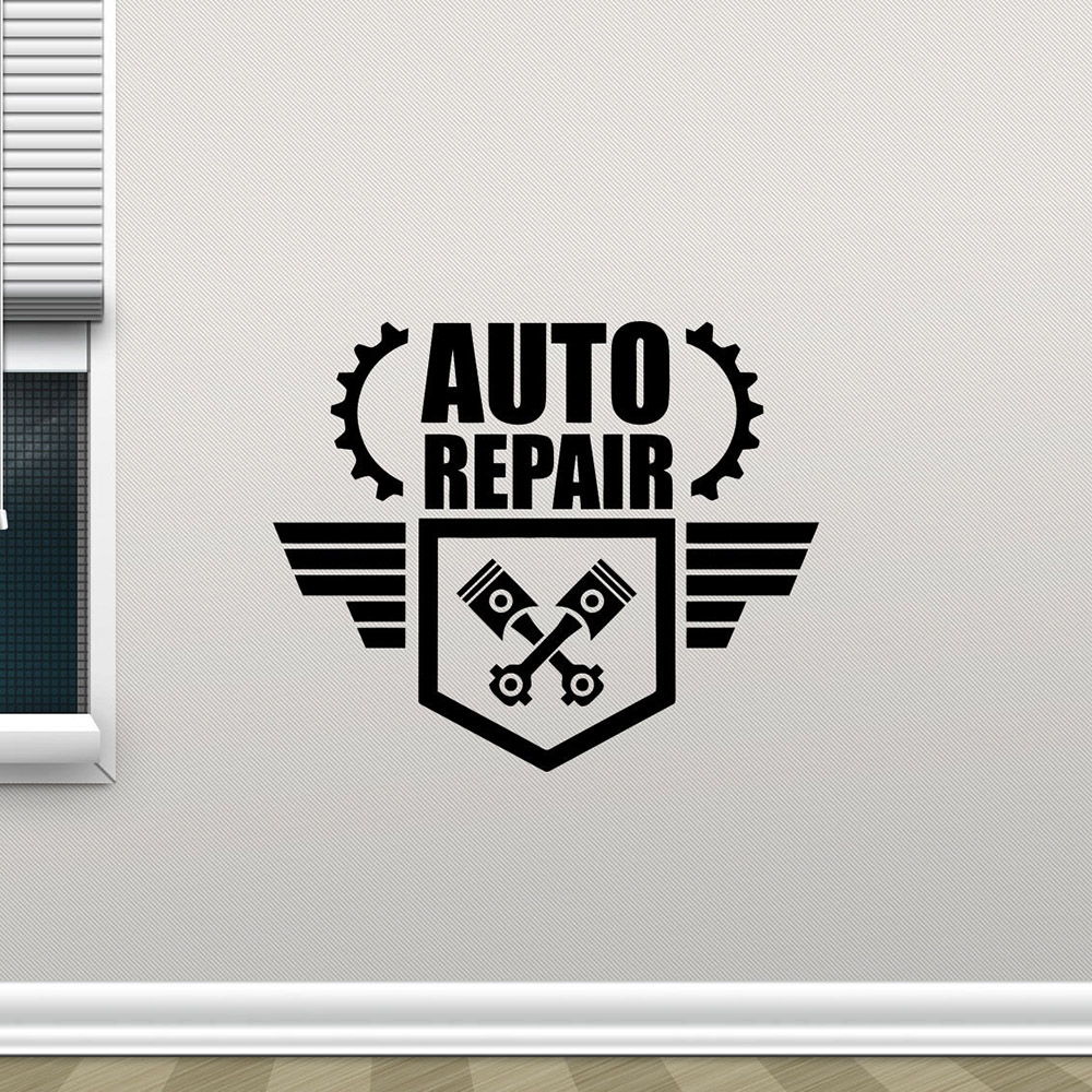 Auto Repair Wall Decals Creati - Auto Repair Shop Logo recension och pris
