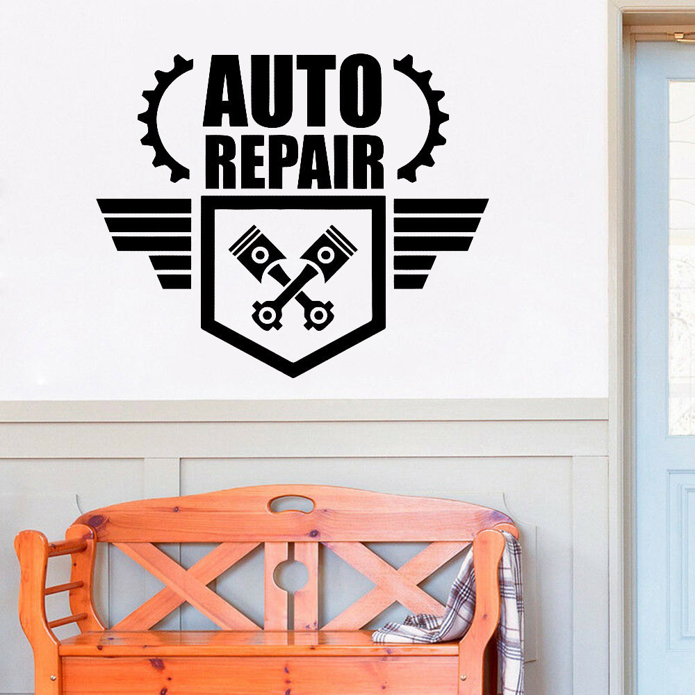 Auto Repair Wall Decals Creati - Auto Repair Shop Logo recension och pris